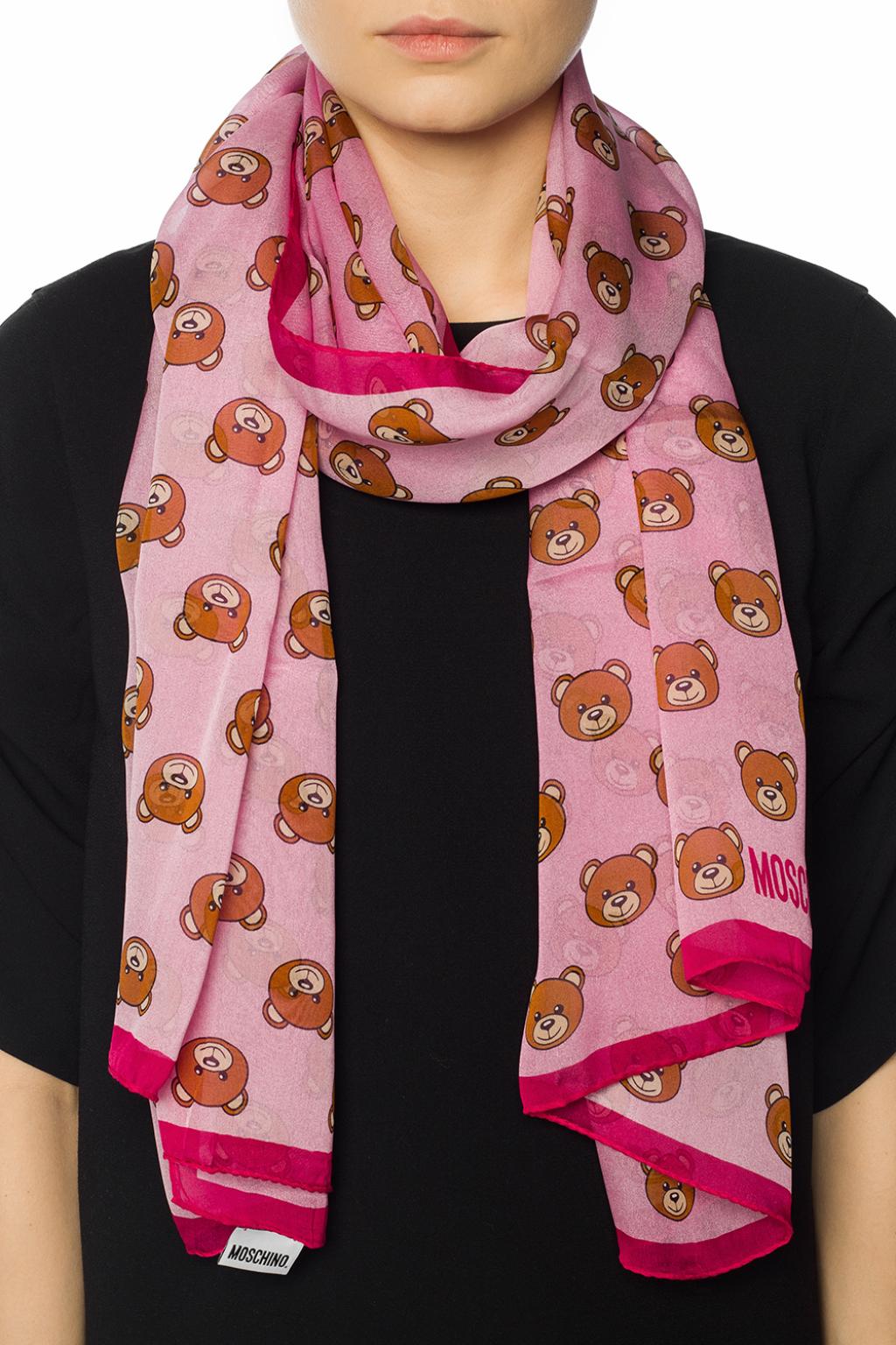 Moschino teddy cheap bear scarf